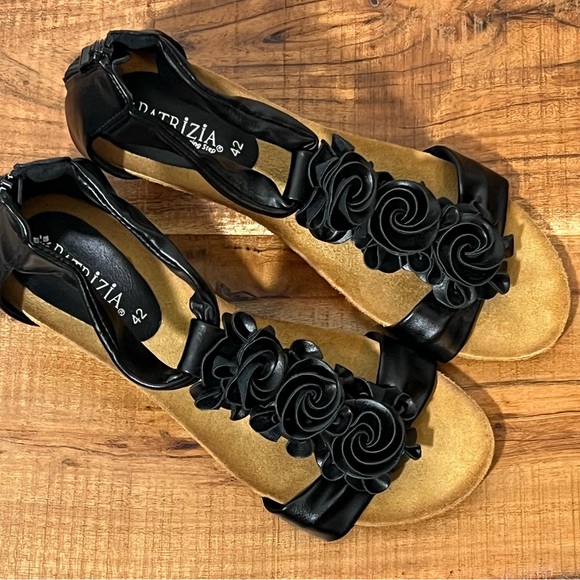 Patrizia Black Harlequin Wedges - Picture 2 of 5